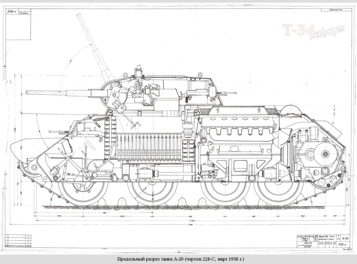 Колёсно-гусеничный танк БТ-20),