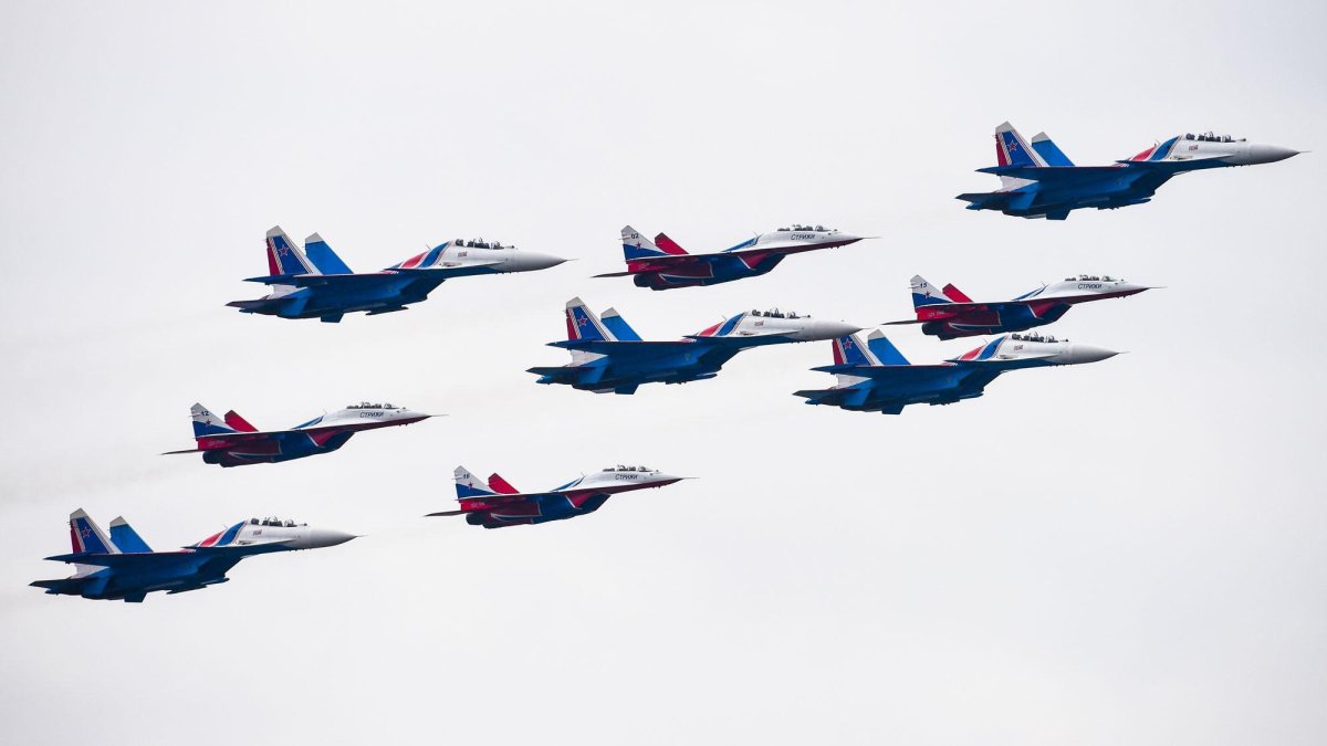 Репетиция авиации парада Победы 2021