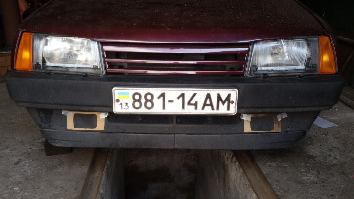 Лед противотуманки на ВАЗ 2109