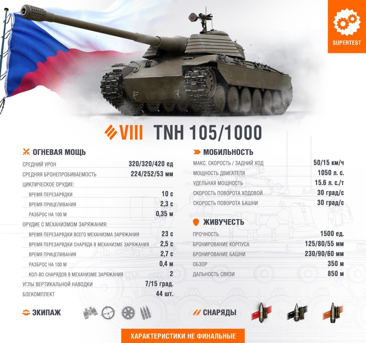 TNH 105/1000 танк