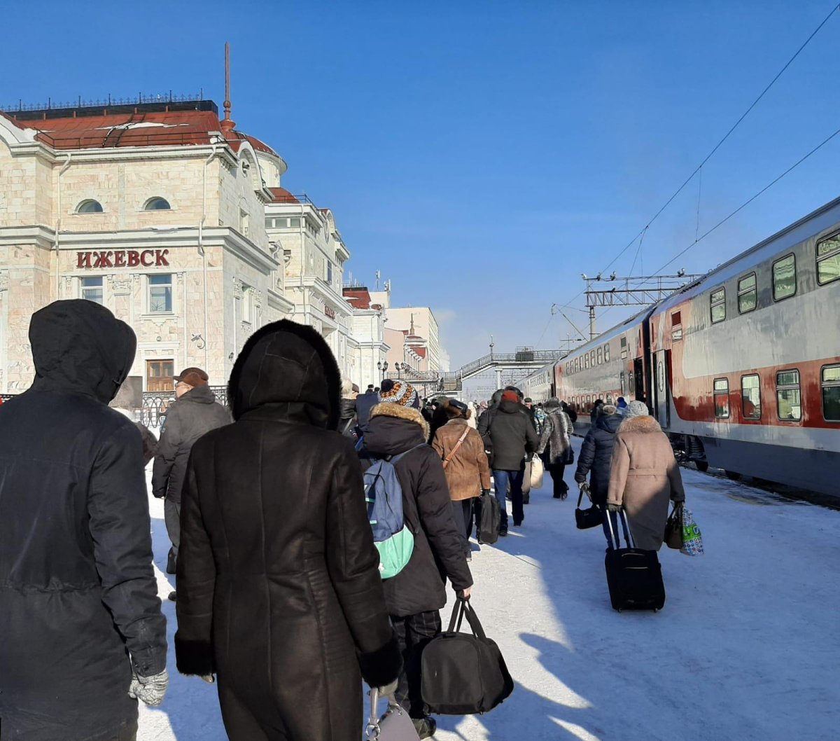 Новогодний поезд Россия