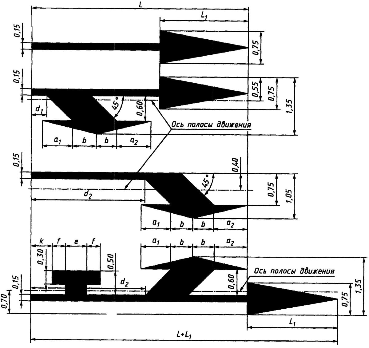 Площадь дорожной разметки 1.18