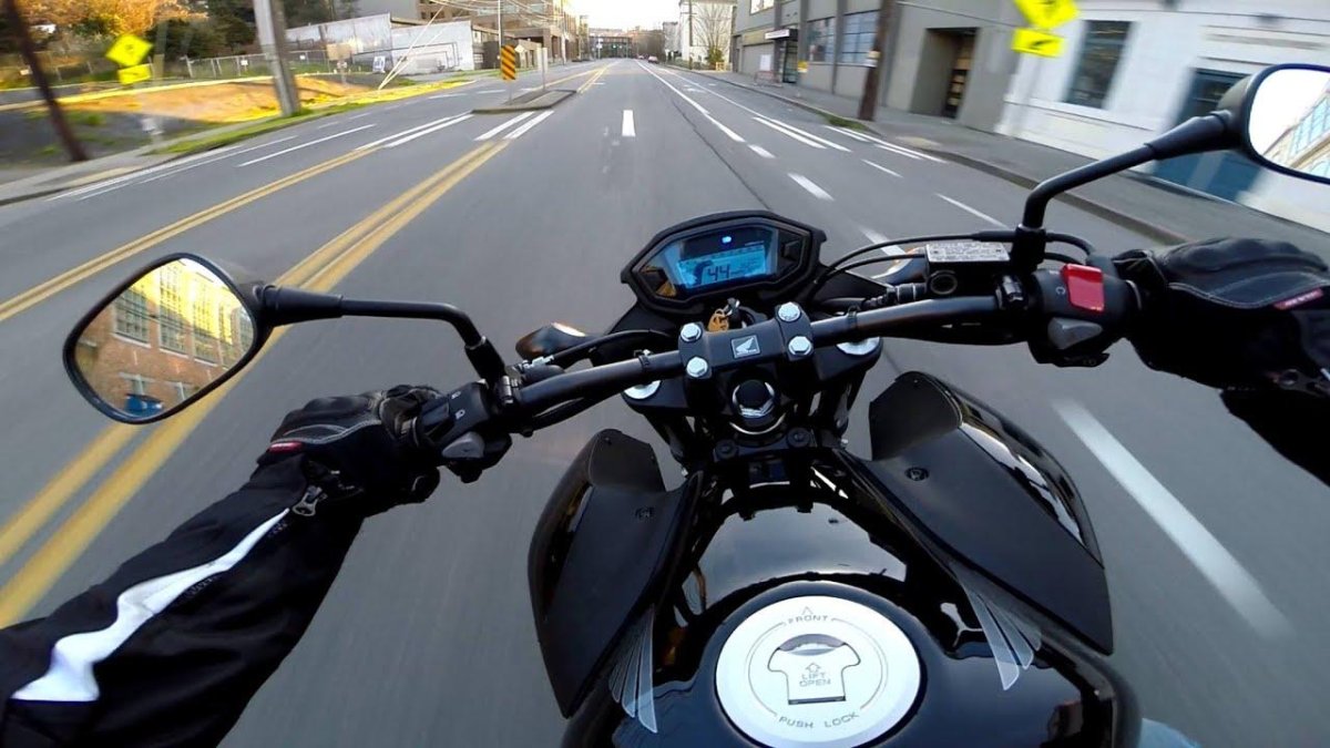 За рулем мотоцикла