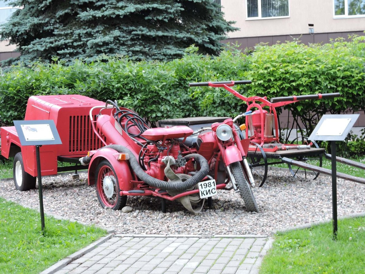 Пожарный мотоцикл Днепр