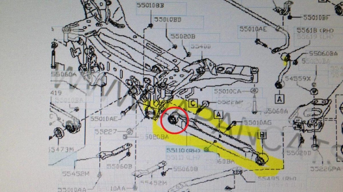 Сайлентблок подвески Nissan x Trail t 31