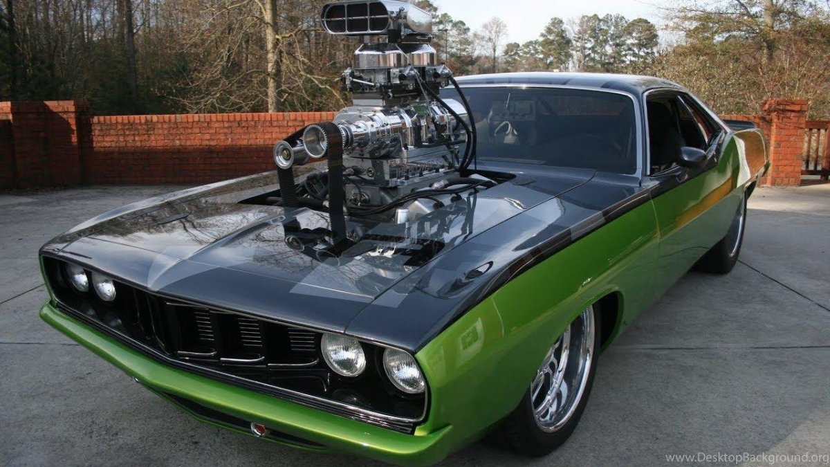 Плимут Барракуда 1970 с нагнетателем