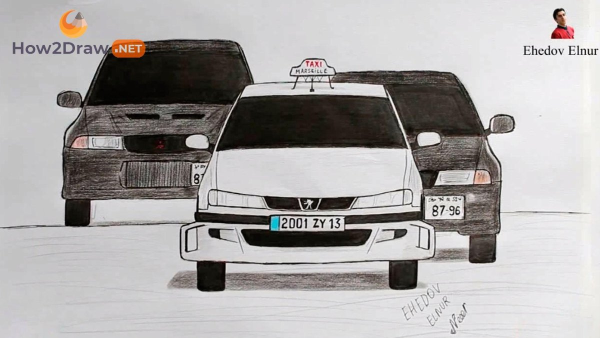 Нарисовать иномарку