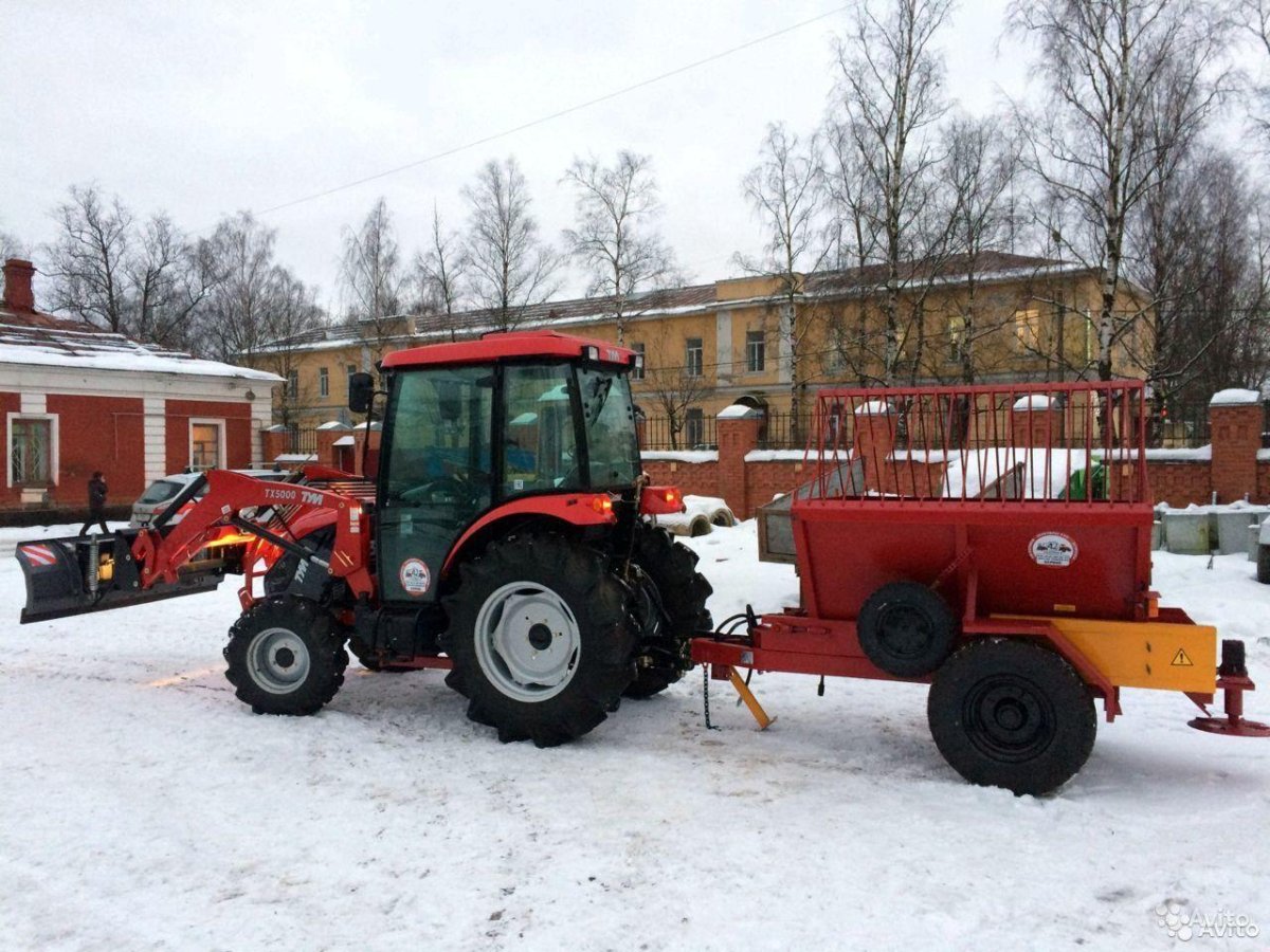 Прицепной пескоразбрасыватель л-415