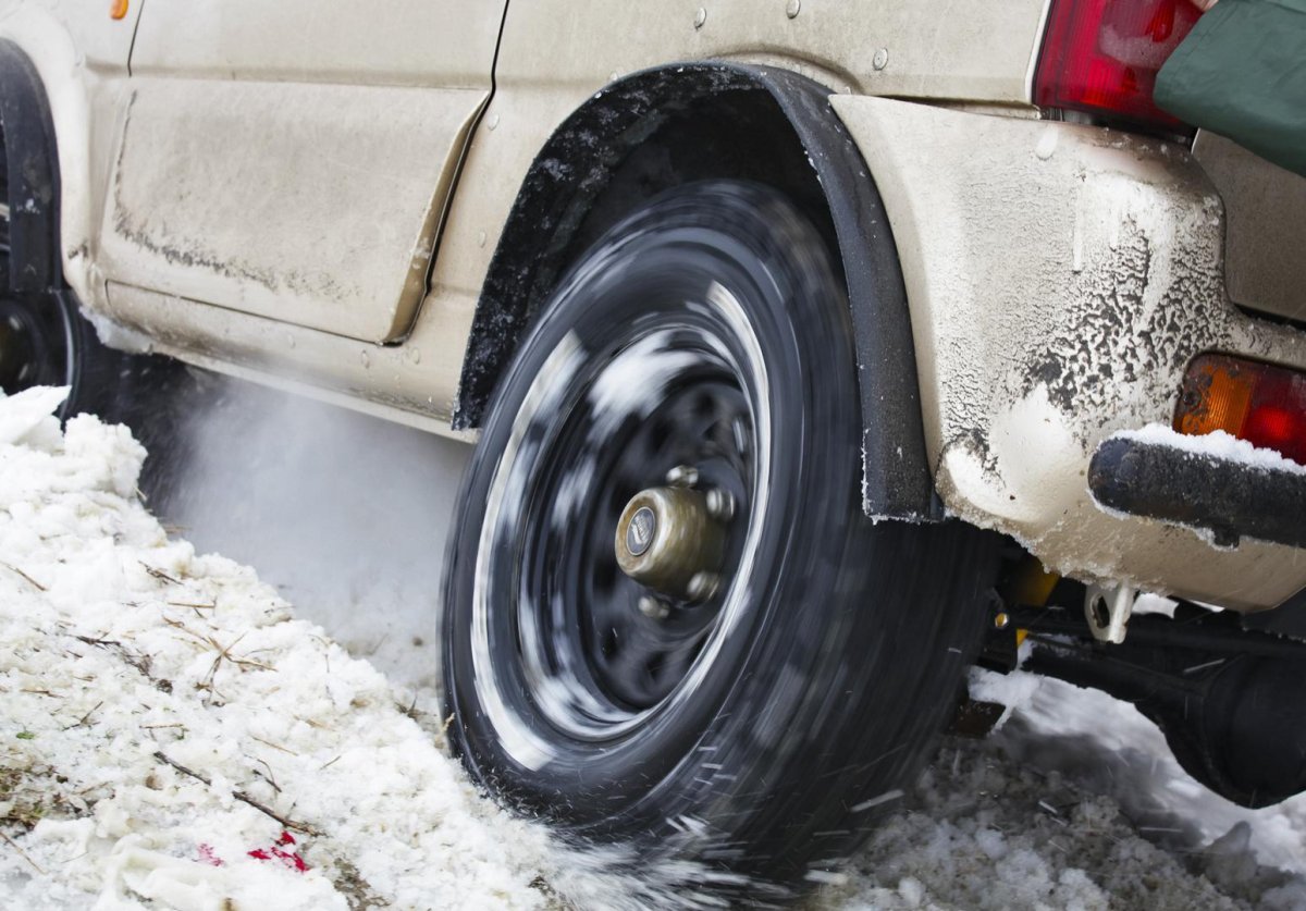 Машина буксует