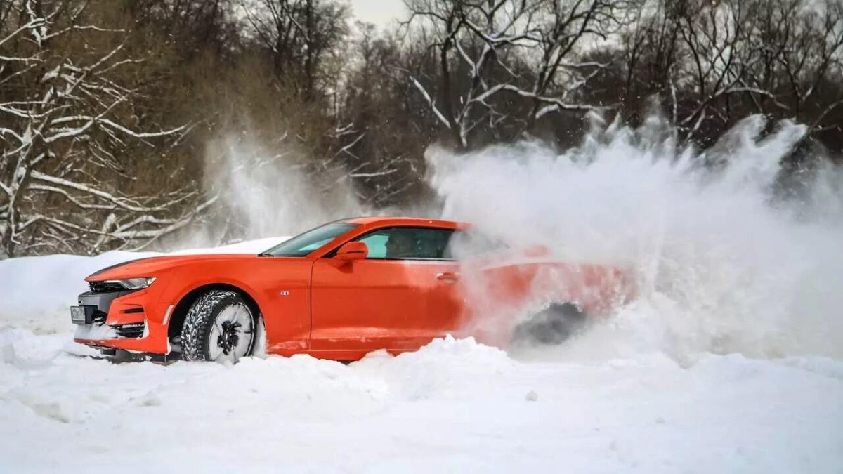 Шевроле Камаро зима