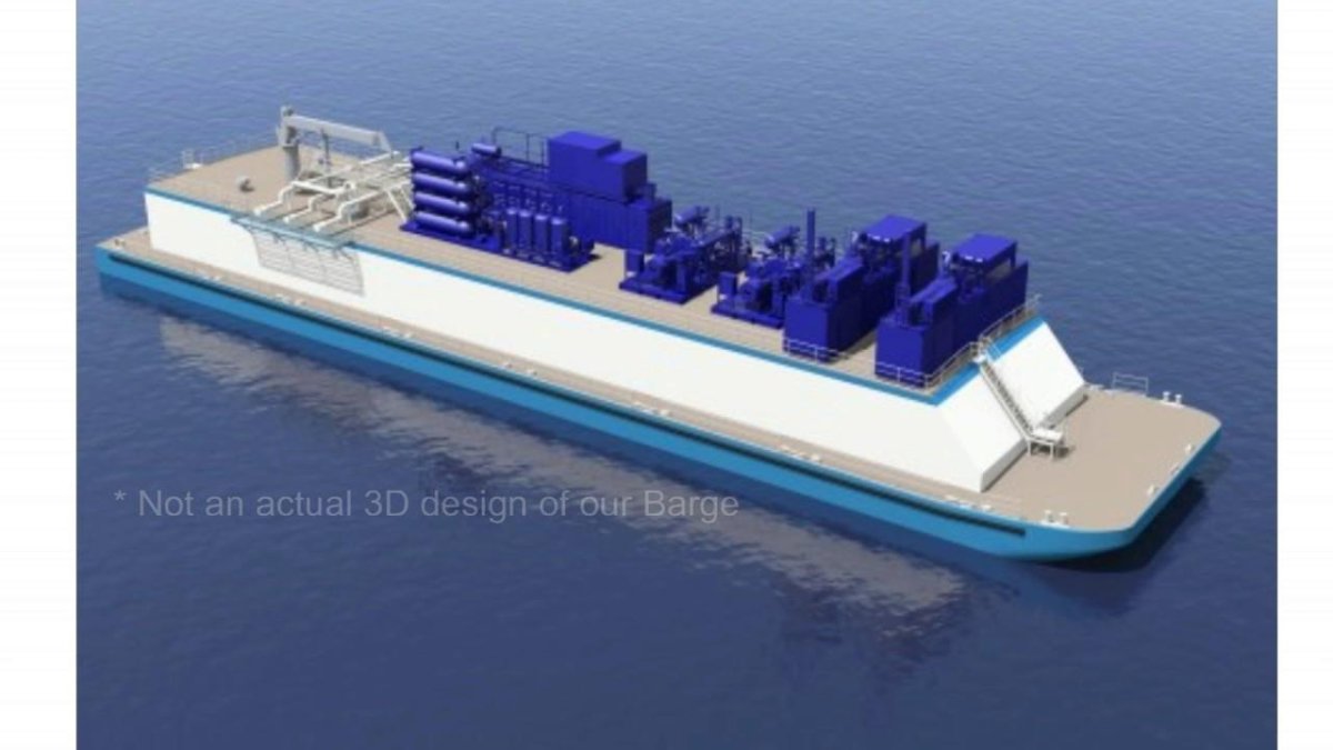 LNG баржа бункерная