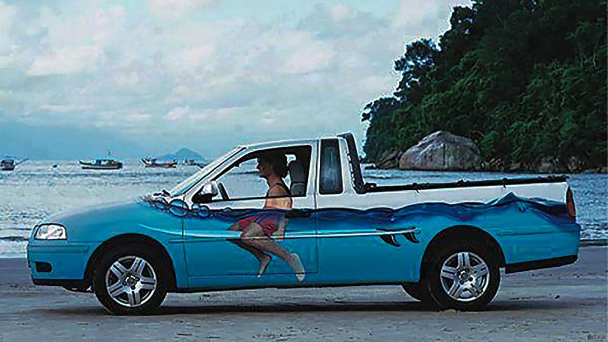 Аэрография на кабриолете