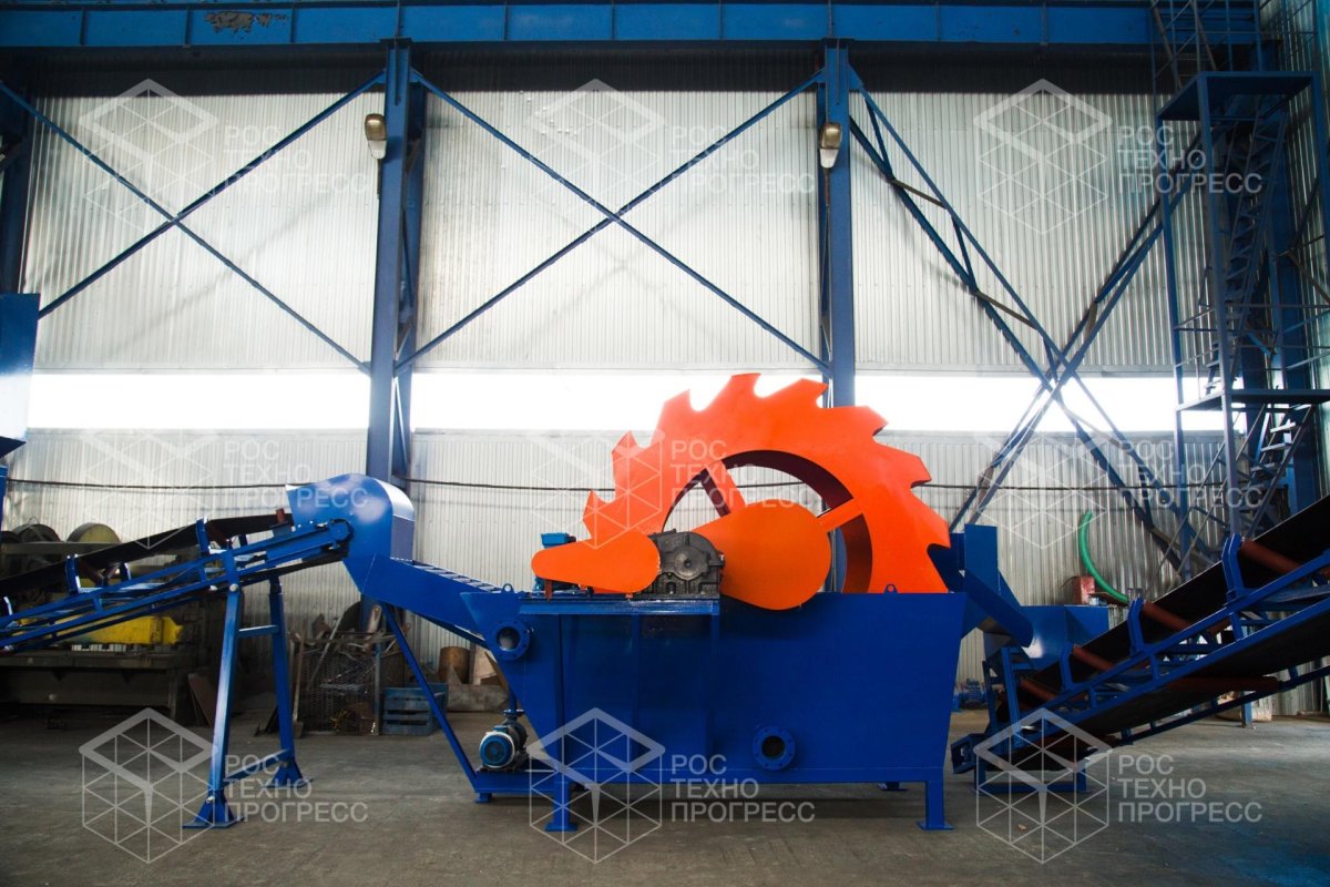 Грейферное колесо для промывки песка