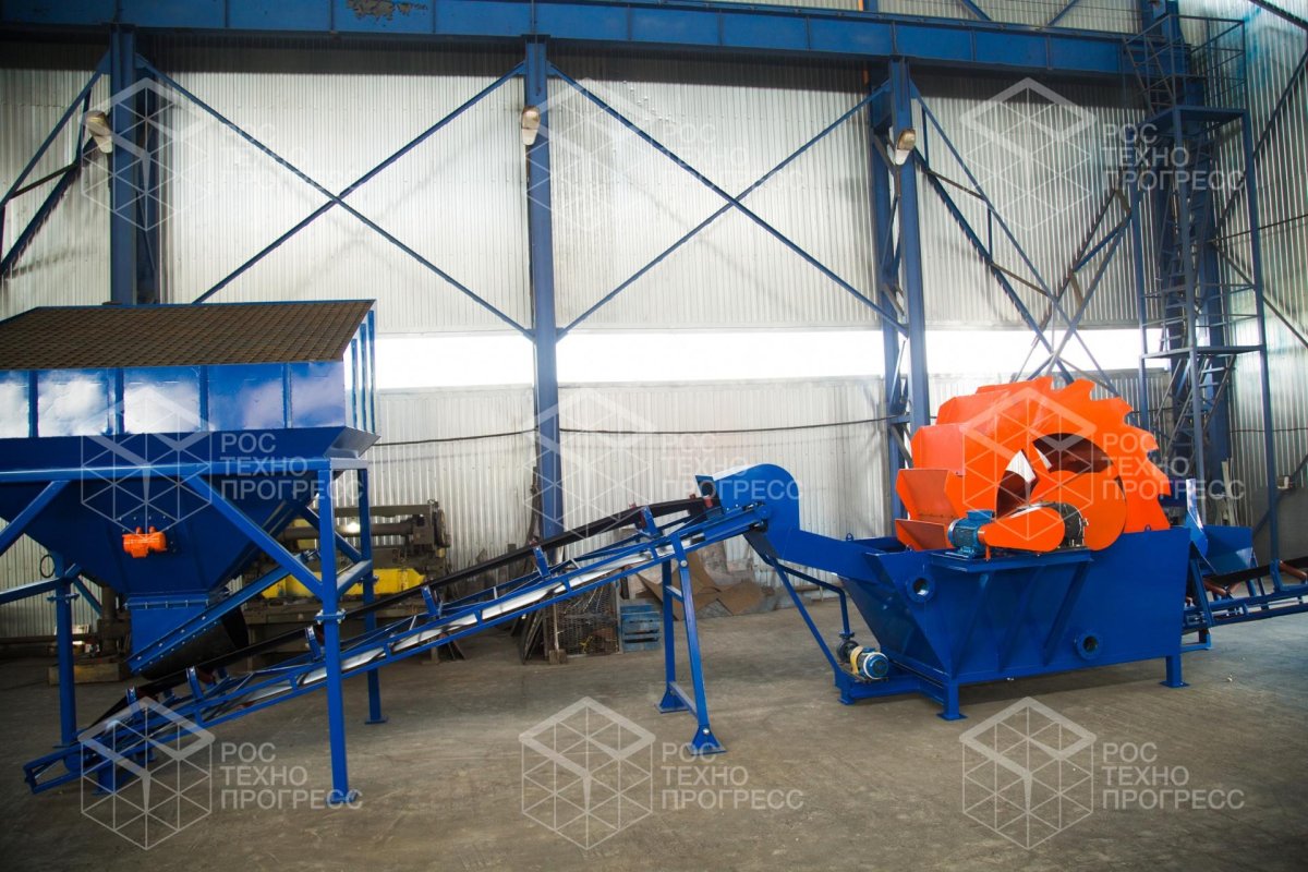 Грейферное колесо для промывки песка