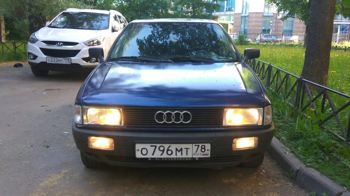 Audi 80 b3 туманки