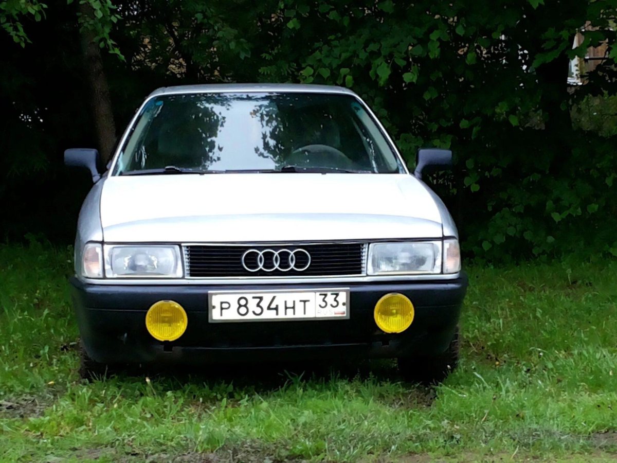 Круглые ПТФ Ауди 80 б3