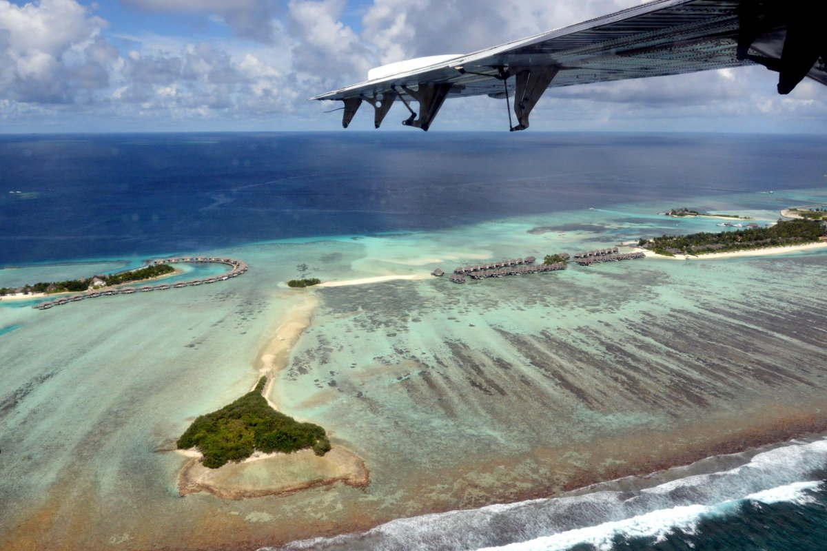 Мальдивы с самолета