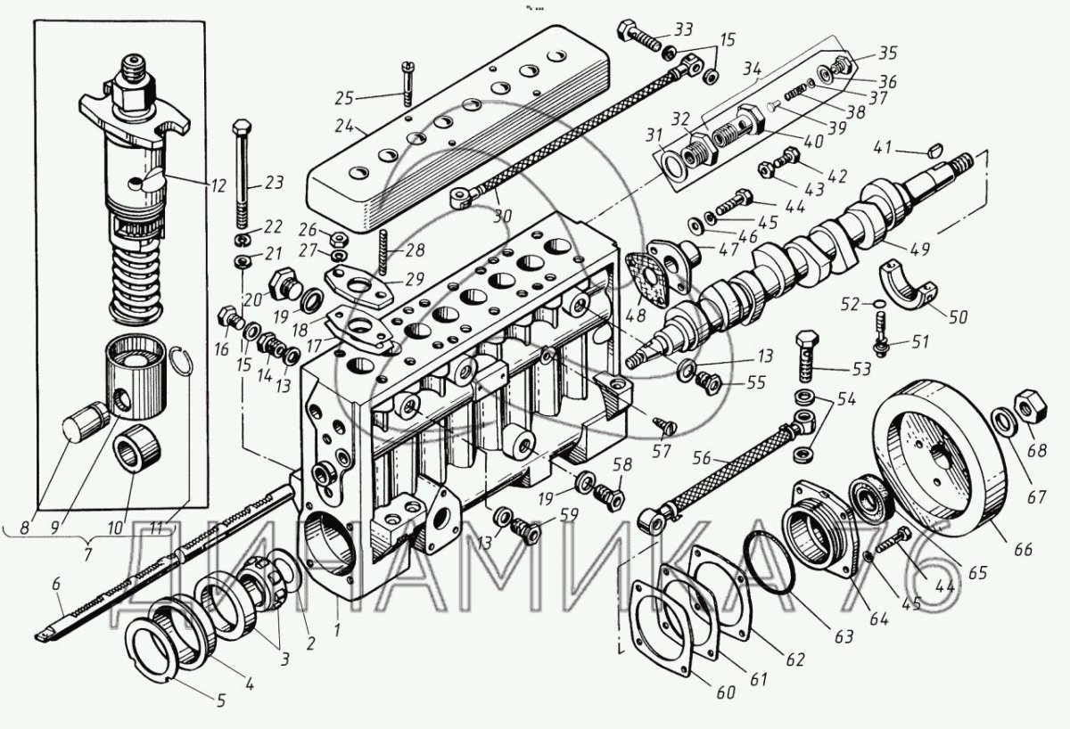 Топливный насос ТМЗ 8481.10