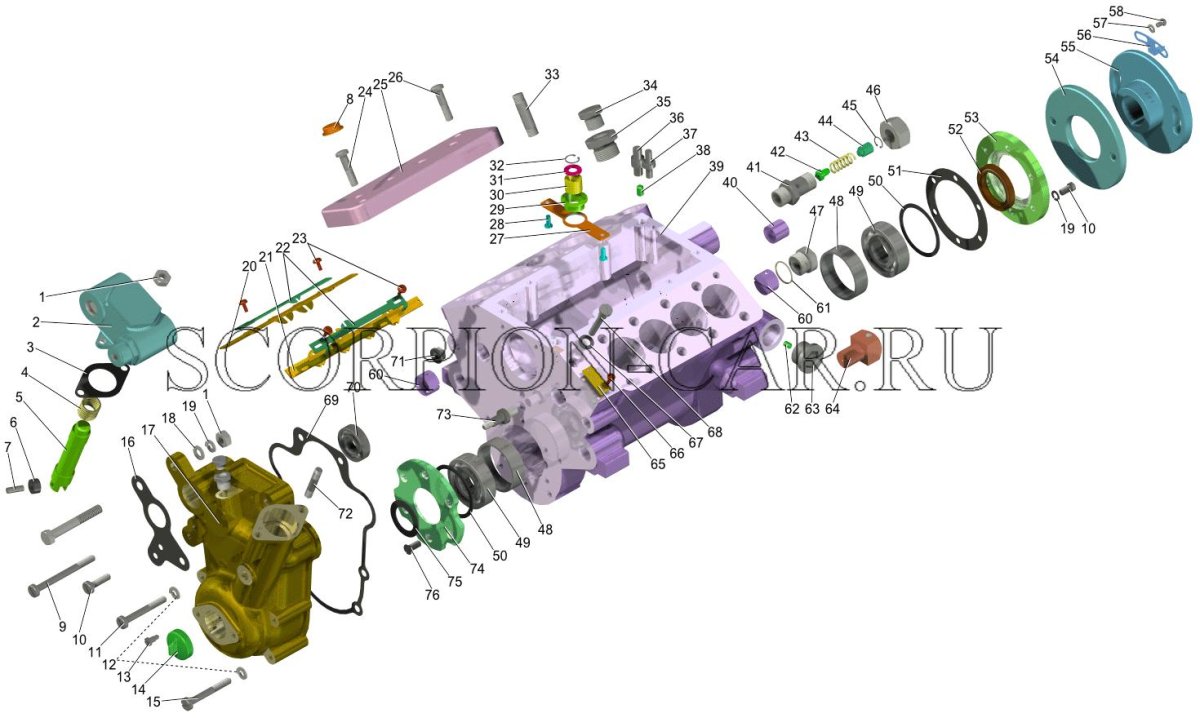 Топливный насос ТНВД КАМАЗ-740