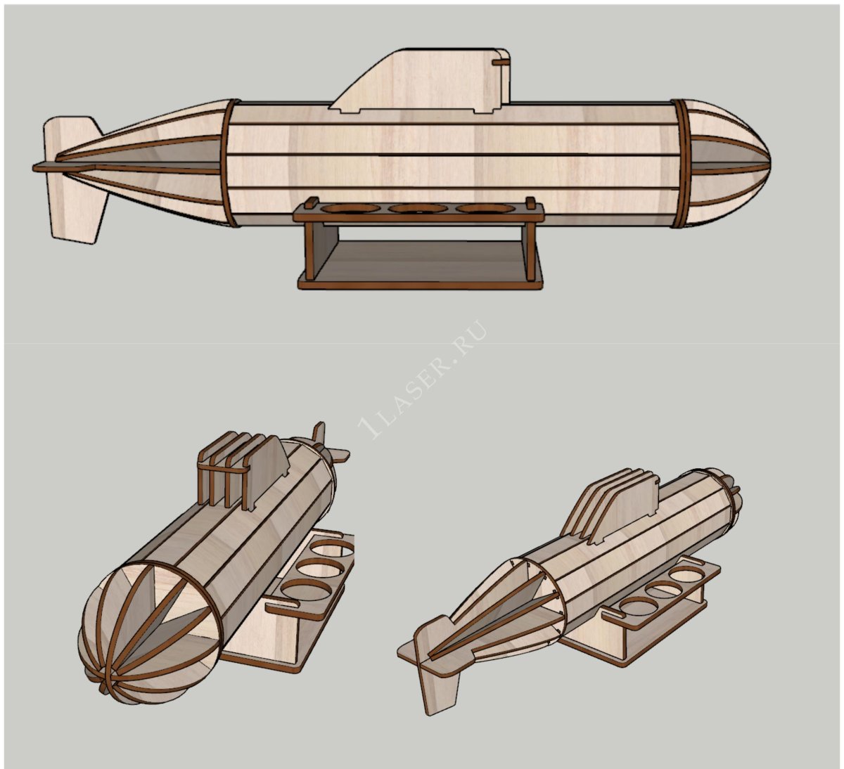 Подводная лодка DXF