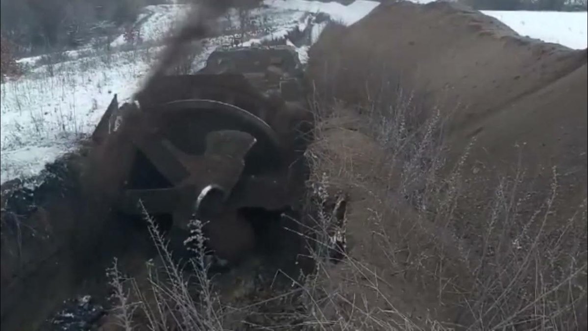 Противотанковый ров на границе с Украиной