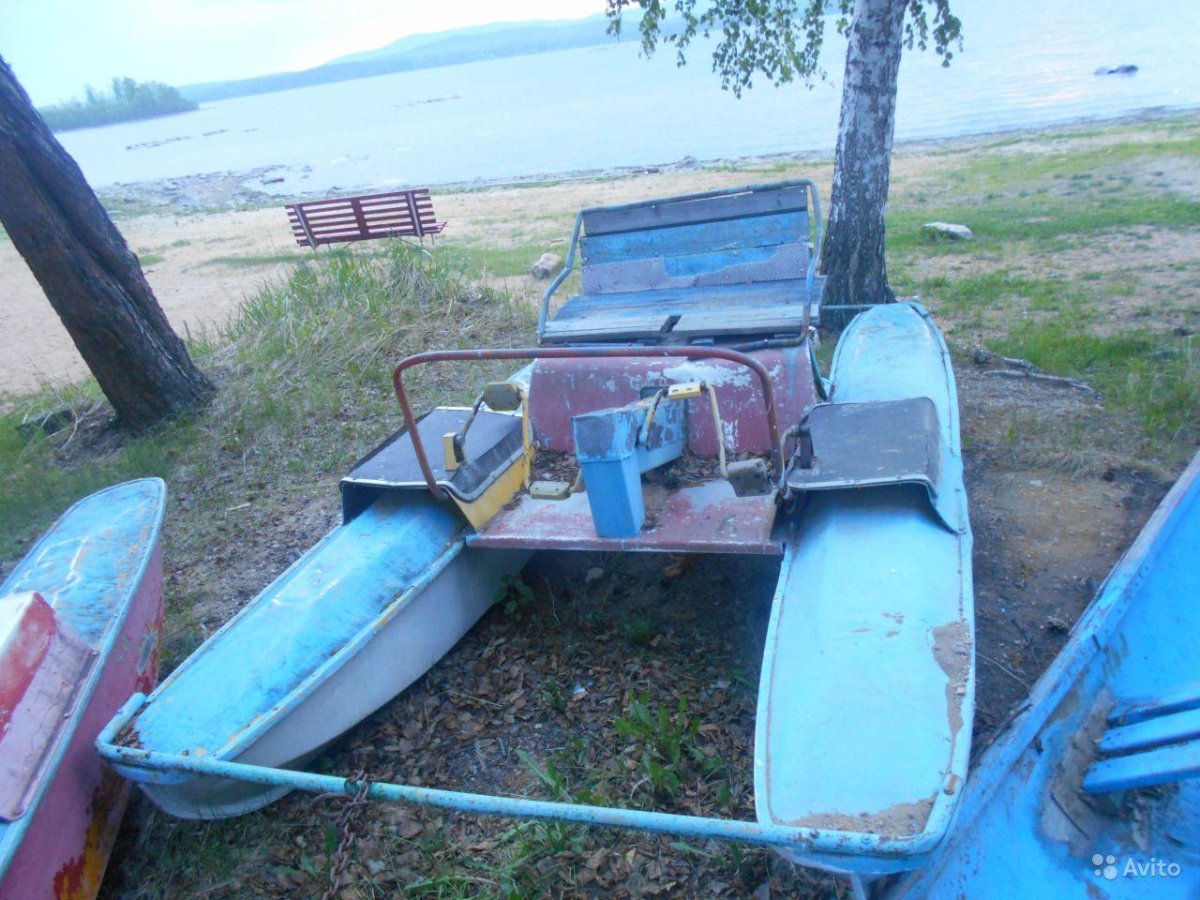 Катамаран педальный янтарь