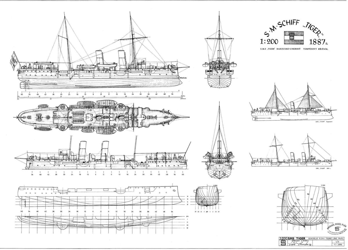HMS Victoria 1887 чертежи
