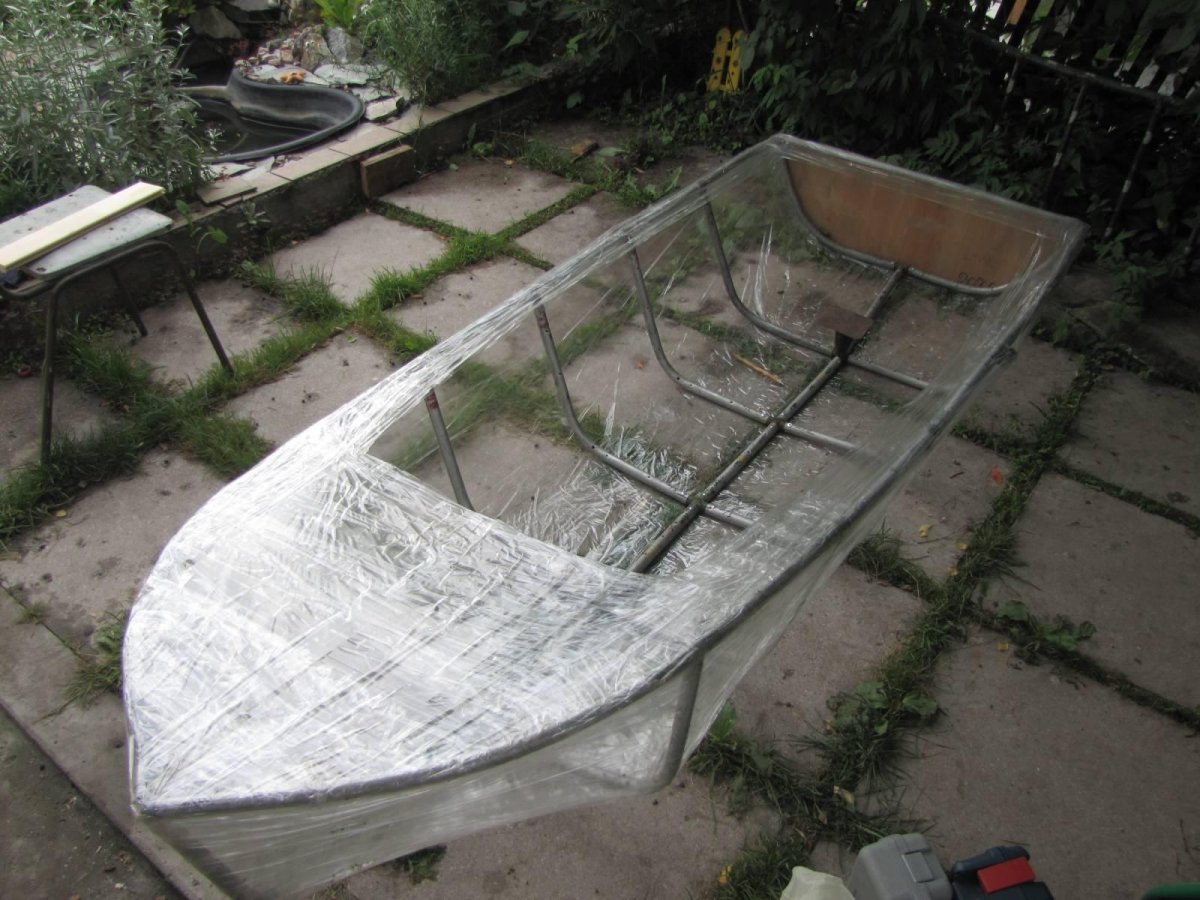 Лодка плоскодонка стеклопластик