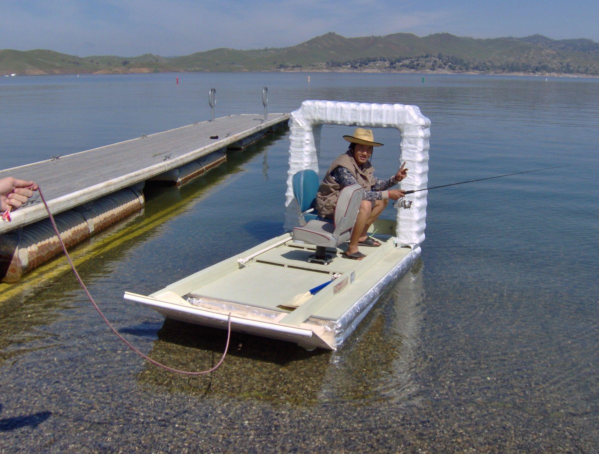 Катамаран из пластиковых труб