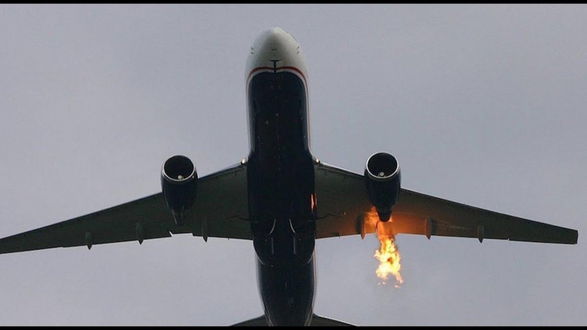 Помпаж двигателя самолета