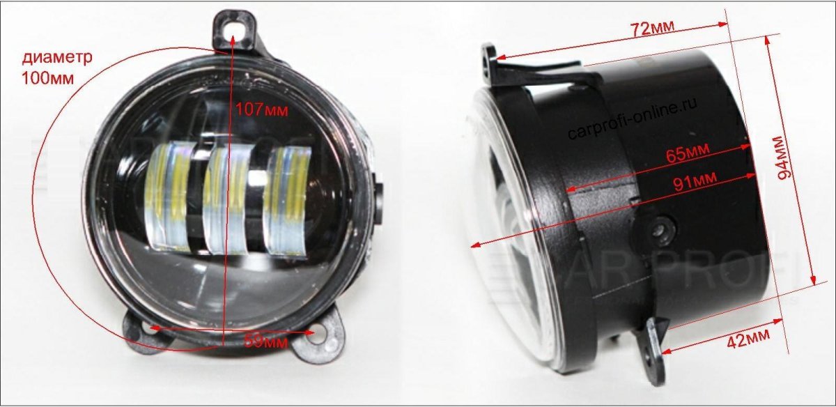 Противотуманки круглые МАЗ 2021
