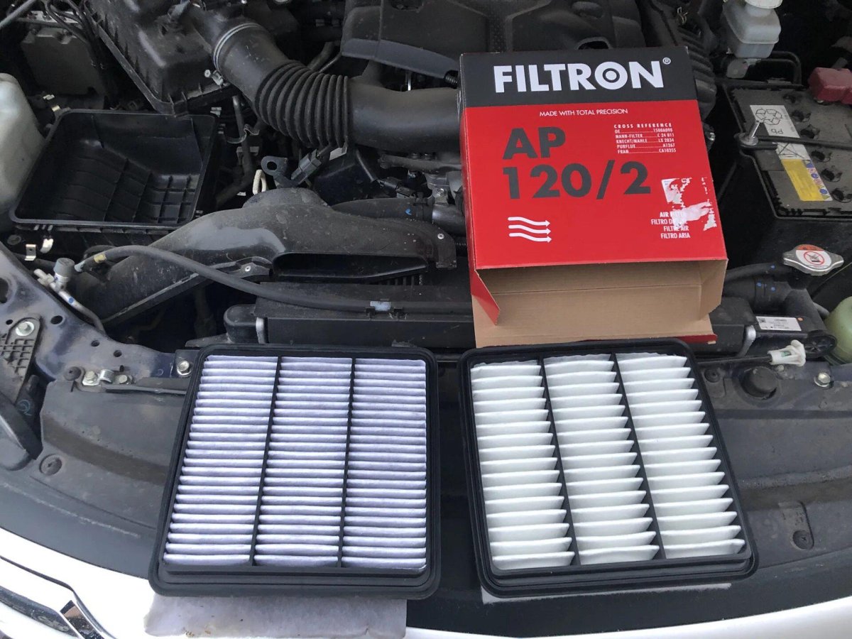 Фильтр воздушный на Паджеро спорт 2018г