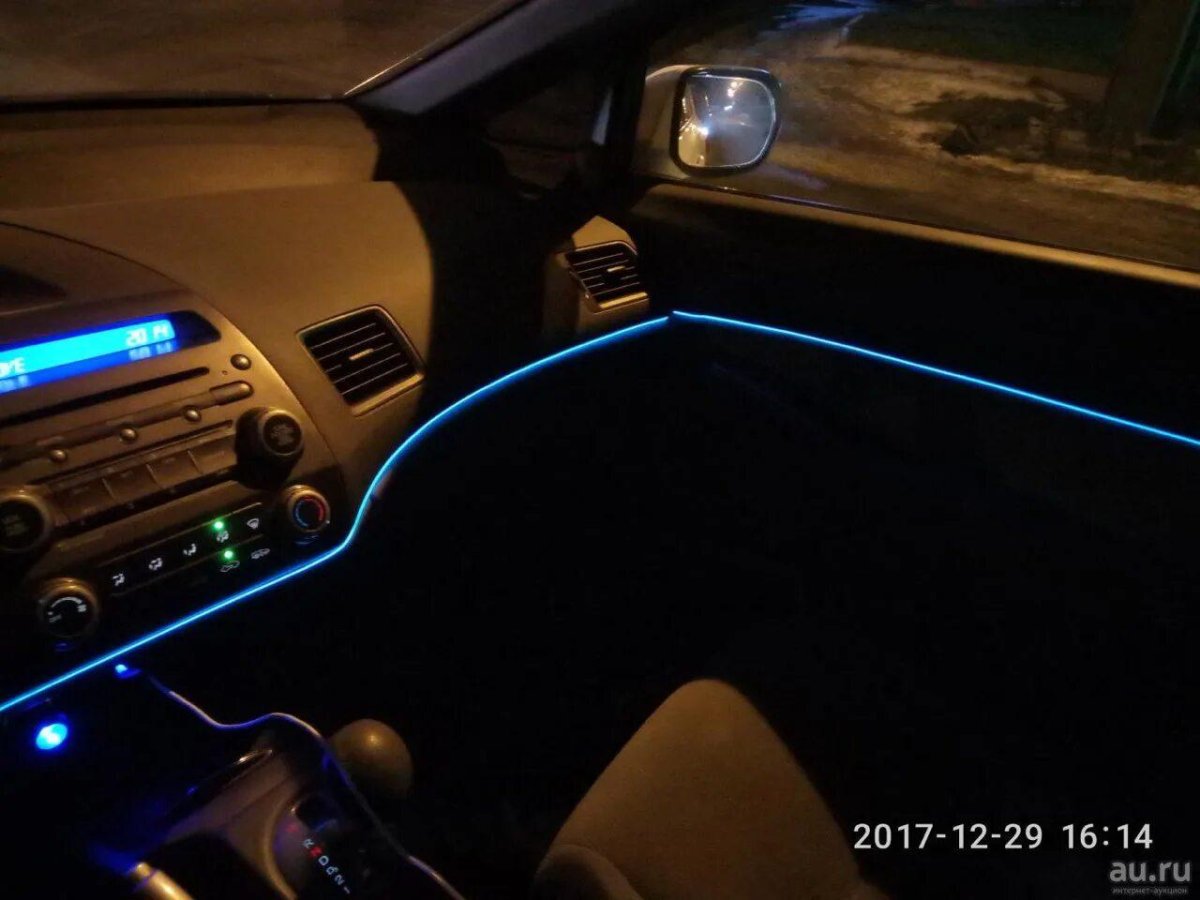 Неоновая лента Хонда Цивик 4д