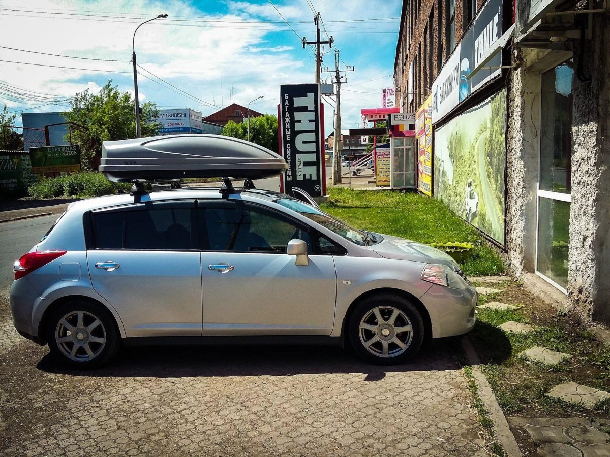 Багажник на крышу Ниссан Тиида с11