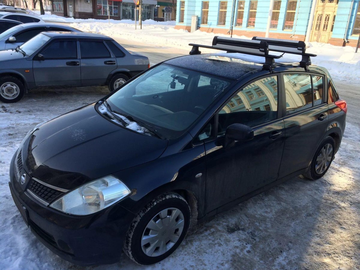 Багажник на крышу Ниссан Тиида с11 седан