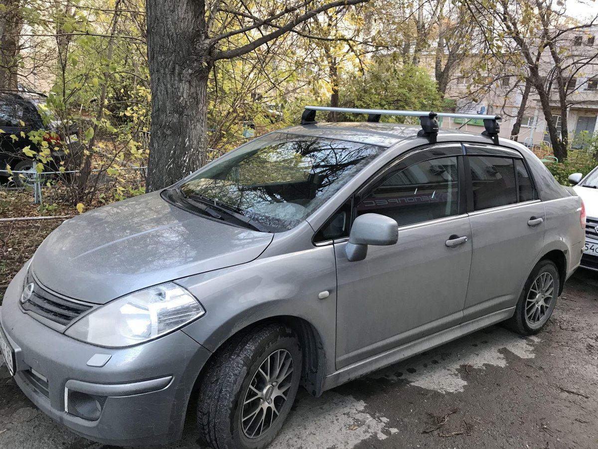 Багажник на крышу Ниссан Тиида с11