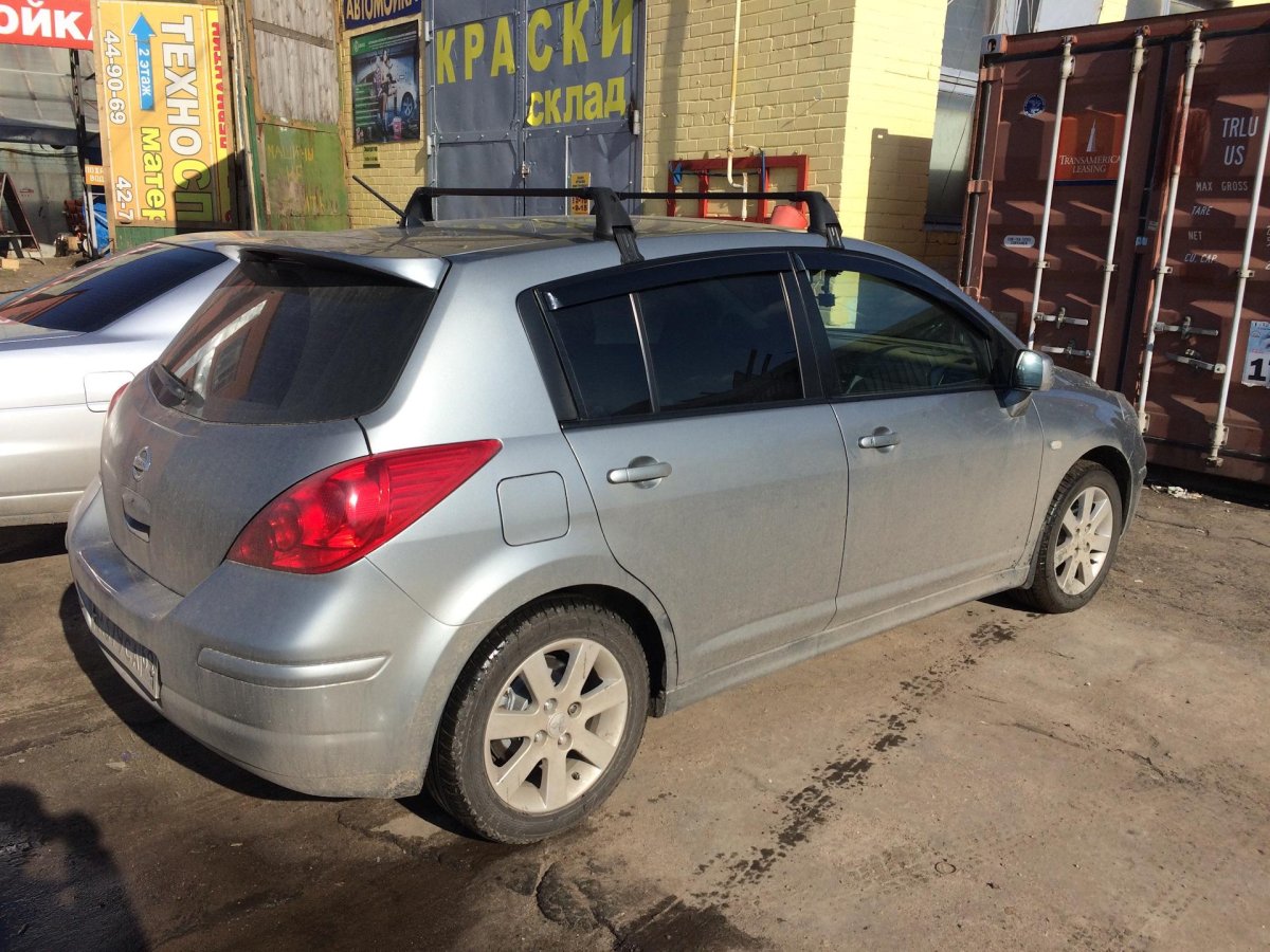 Рейлинги Nissan Tiida c11