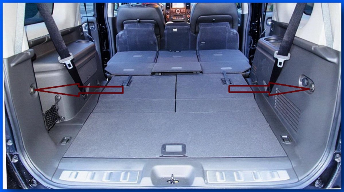 Nissan Pathfinder 2008 сложенные сиденья