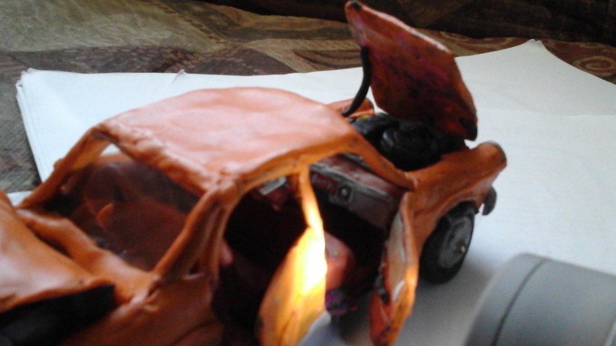 ГАЗ 21 из пластилина