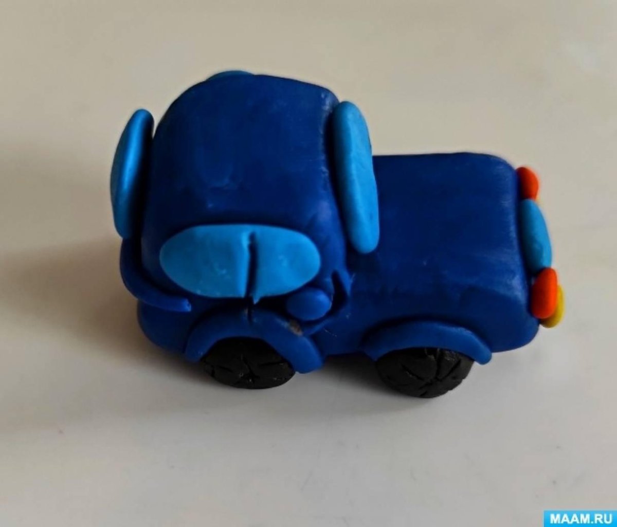 Поделки из пластилина машины