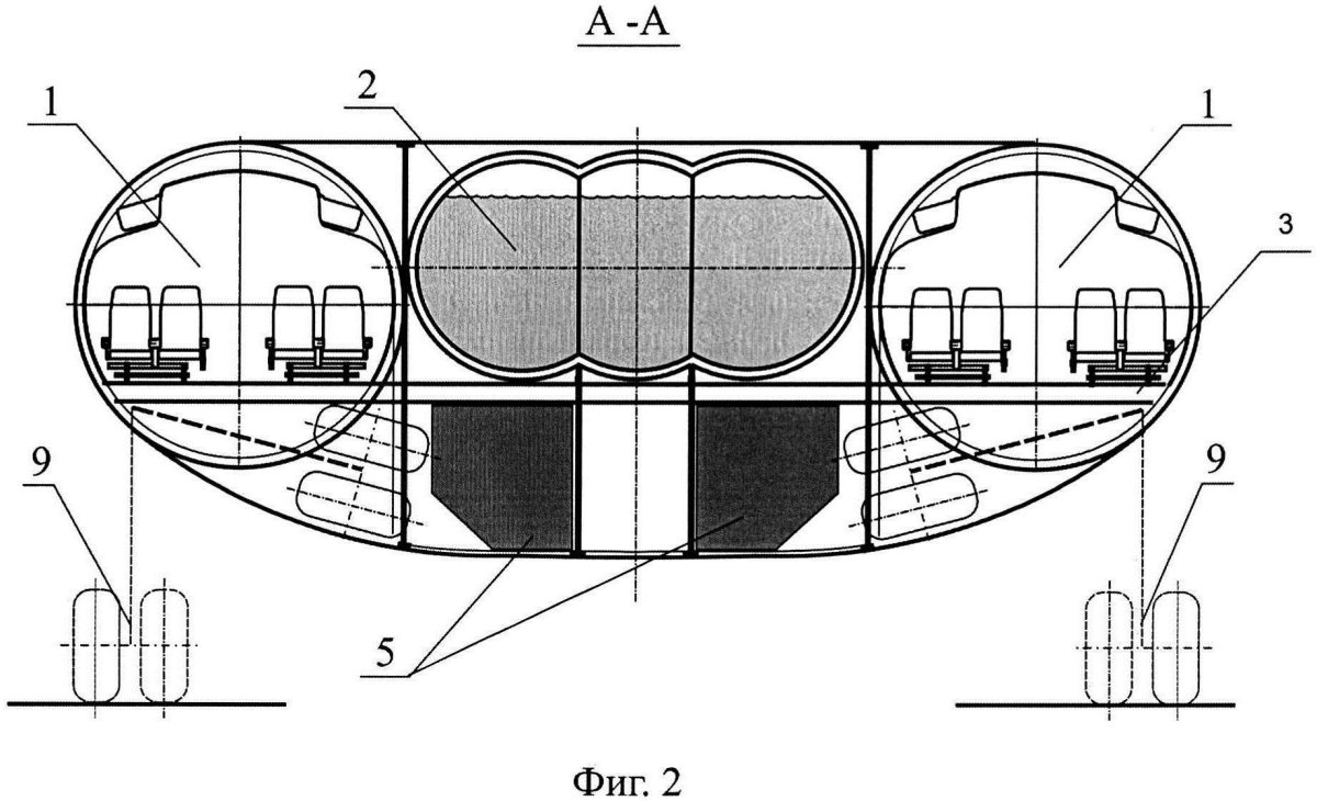 Миделево сечение фюзеляжа