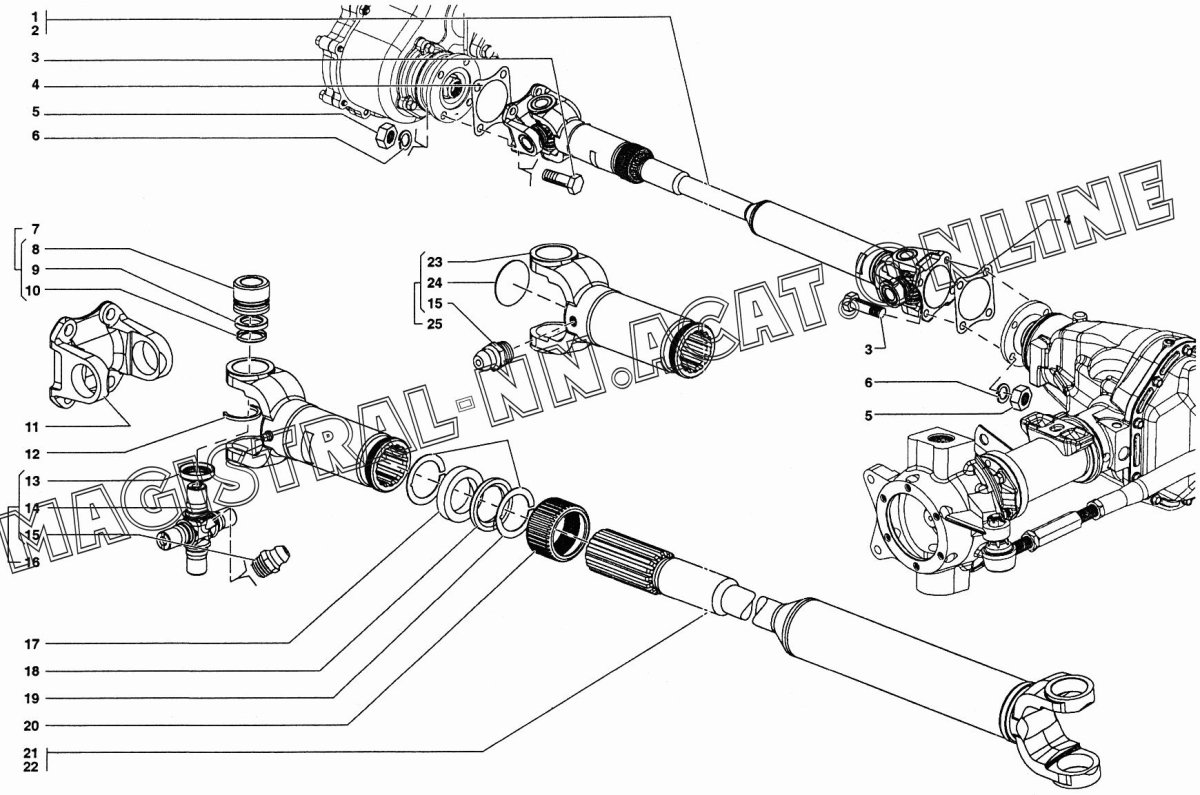 Привод переднего моста УАЗ 390945