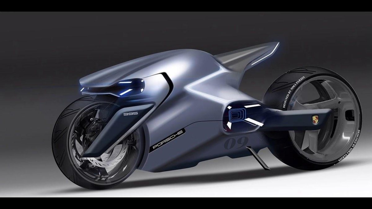 Концепт электромотоцикл Мазерати