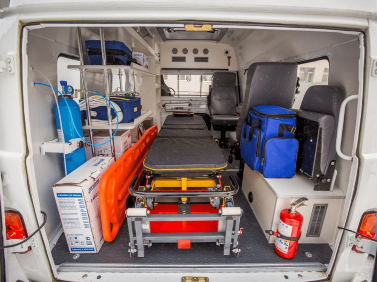 Реанимобиль СМП внутри