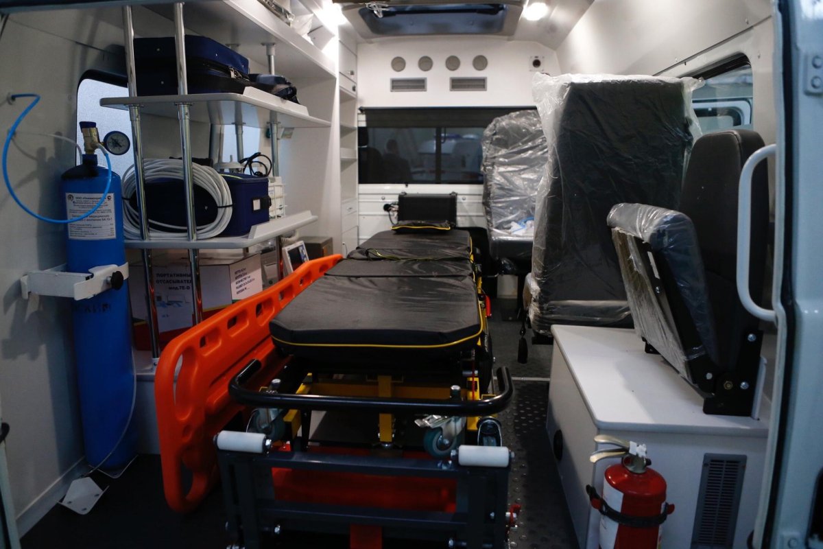 Машина скорой помощи изнутри