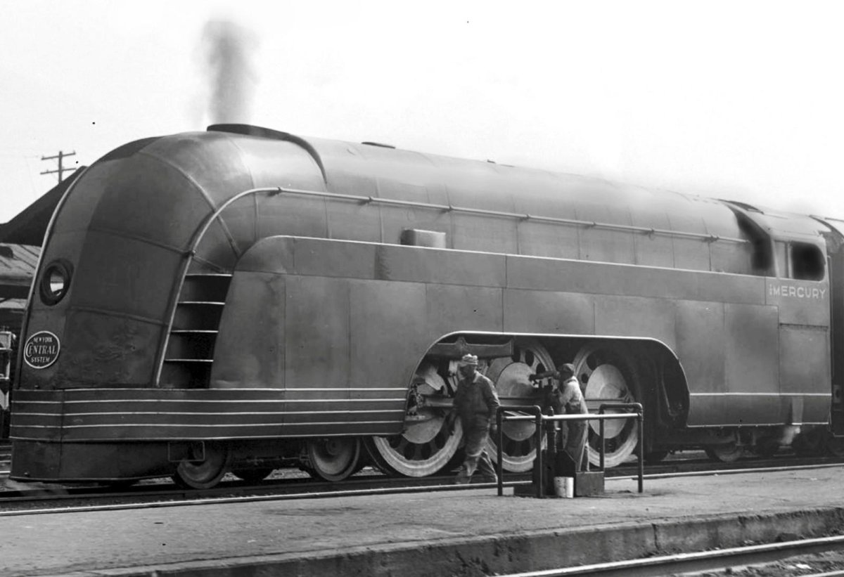 Паровоз стримлайнер Mercury 1936