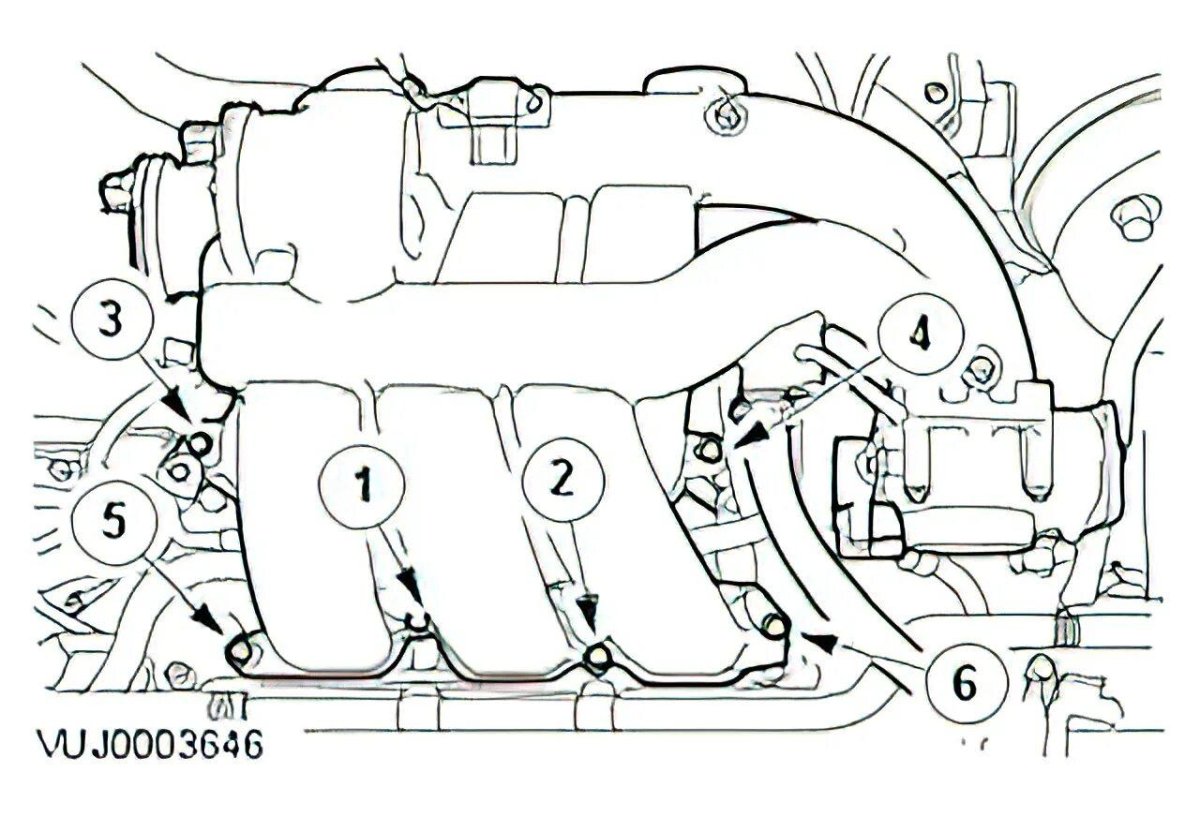Затяжка клапанной крышки Ягуар Икс тайп