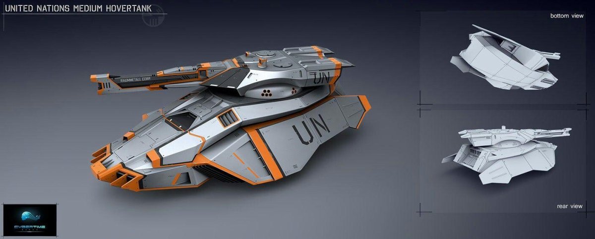 Антигравитационный танк Sci-Fi