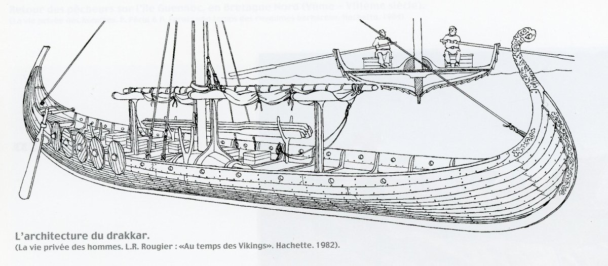 Модель корабля Viking ship Drakkar чертежи