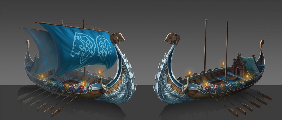 Корабли викингов драккары